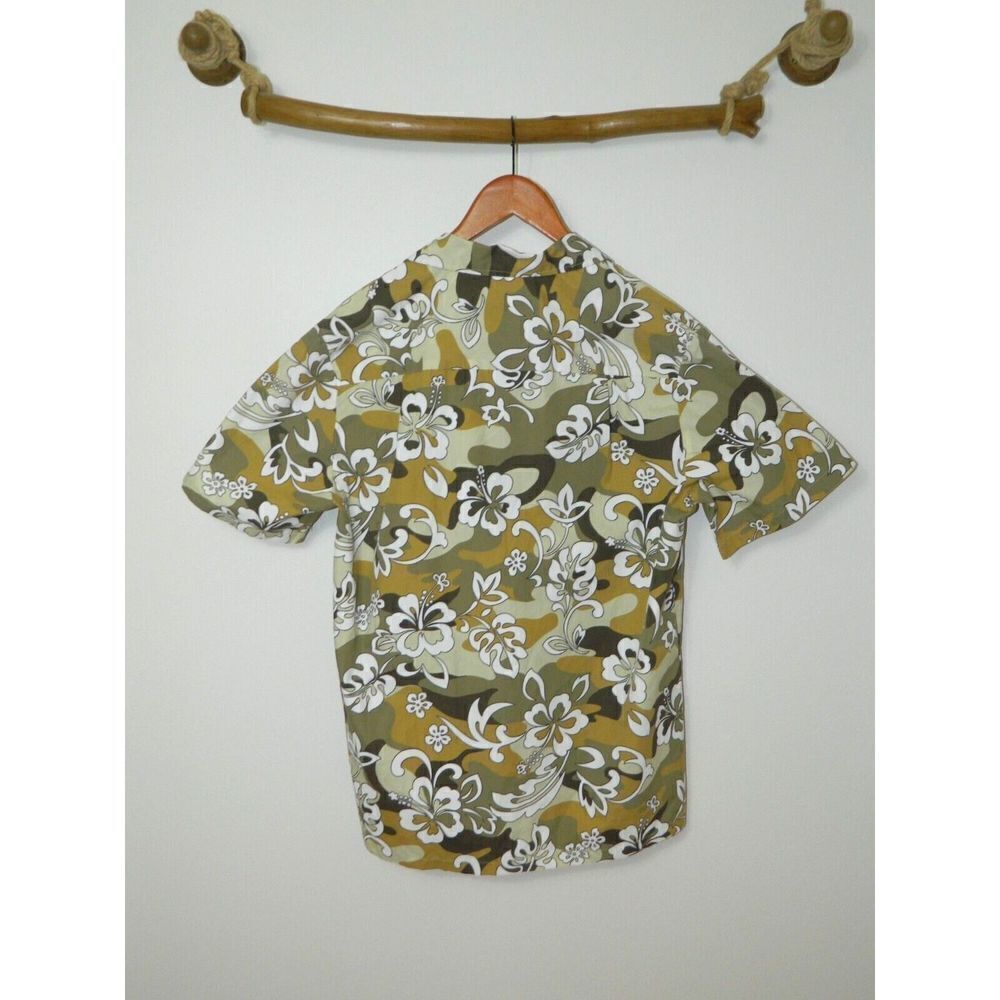 Koko Head Shirt Brown Green  Hawaiian Button-Up ‎ Men's Short Sleeve Size Large - Picture 8 of 9